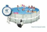 Intex Frame Pool Rund 732x132cm Komplettset Pool für Garten Outdoor Schwimmbecken Sommer Badespaß Familie Kinder Premium Qualität Gartenpool – Bild 2