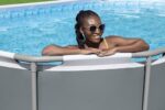 Bestway Frame Pool Rund 488x305x107cm Filterpumpe Komplettset Pool für Garten Outdoor Schwimmbecken Sommer Badespaß Familie Kinder Wellness – Bild 2