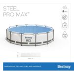 Bestway Aufstellpool 457x107cm Filterpumpe Komplettset Pool für Garten Outdoor Schwimmbecken Sommer Badespaß Familie Kinder Premium Qualität – Bild 3