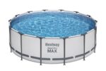 Bestway Frame Pool Rund 427x122cm Filterpumpe Komplettset Pool für Garten Outdoor Schwimmbecken Sommer Badespaß Familie Kinder Gartenpool – Bild 7