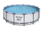 Bestway Aufstellpool 457x122cm Filterpumpe Komplettset Pool für Garten Outdoor Schwimmbecken Sommer Badespaß Familie Kinder Premium Qualität – Bild 7