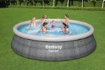 Bestway Aufstellpool 457x107cm Filterpumpe Komplettset Pool für Garten Outdoor Schwimmbecken Sommer Badespaß Familie Kinder Premium Qualität – Bild 2