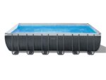 Intex Frame Pool Rund 732x366x132cm Komplettset Pool für Garten Outdoor Schwimmbecken Sommer Badespaß Familie Kinder Premium Qualität Made i