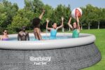 Bestway Aufstellpool 457x107cm Filterpumpe Komplettset Pool für Garten Outdoor Schwimmbecken Sommer Badespaß Familie Kinder Premium Qualität – Bild 3