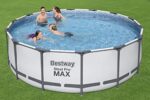 Bestway Frame Pool Rund 427x122cm Filterpumpe Komplettset Pool für Garten Outdoor Schwimmbecken Sommer Badespaß Familie Kinder Gartenpool – Bild 5