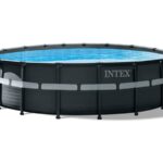 Intex Frame Pool Rund 549x132cm Komplettset Pool für Garten Outdoor Schwimmbecken Sommer Badespaß Familie Kinder Premium Qualität Gartenpool