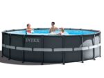 Intex Frame Pool Rund 549x132cm Komplettset Pool für Garten Outdoor Schwimmbecken Sommer Badespaß Familie Kinder Premium Qualität Gartenpool – Bild 3
