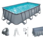 Summer Waves Aufstellpool 549x274cm Pool für Garten Outdoor Schwimmbecken Sommer Badespaß Familie Kinder Premium Qualität Gartenpool Outdoor