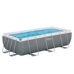 Bestway Aufstellpool 404x201x100cm Pool für Garten Outdoor Schwimmbecken Sommer Badespaß Familie Kinder Premium Qualität Gartenpool Wellness