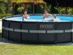 Intex Frame Pool Rund 549x132cm Komplettset Pool für Garten Outdoor Schwimmbecken Sommer Badespaß Familie Kinder Premium Qualität Gartenpool – Bild 8