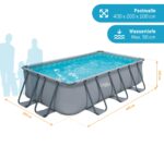 Summer Waves Aufstellpool 400x200cm Pool für Garten Outdoor Schwimmbecken Sommer Badespaß Familie Kinder Premium Qualität Gartenpool Outdoor – Bild 2