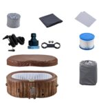 Arebos Whirlpool 190x120cm 2 Personen Pool für Garten Outdoor Schwimmbecken Sommer Badespaß Familie Kinder Premium Qualität Gartenpool Made – Bild 2