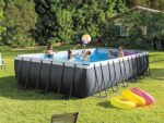 Intex Frame Pool Rund 732x366x132cm Komplettset Pool für Garten Outdoor Schwimmbecken Sommer Badespaß Familie Kinder Premium Qualität Made i – Bild 9