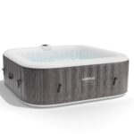 Arebos Whirlpool 185x185cm 6 Personen Pool für Garten Outdoor Schwimmbecken Sommer Badespaß Familie Kinder Premium Qualität Gartenpool Made – Bild 6