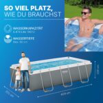 Bestway Aufstellpool 404x201x100cm Pool für Garten Outdoor Schwimmbecken Sommer Badespaß Familie Kinder Premium Qualität Gartenpool Wellness – Bild 7