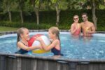 Bestway Frame Pool Rund 366x100cm Filterpumpe Komplettset Pool für Garten Outdoor Schwimmbecken Sommer Badespaß Familie Kinder Gartenpool – Bild 10