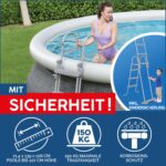 Bestway Aufstellpool 457x107cm Filterpumpe Komplettset Pool für Garten Outdoor Schwimmbecken Sommer Badespaß Familie Kinder Premium Qualität – Bild 6