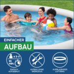 Bestway Aufstellpool 457x107cm Filterpumpe Komplettset Pool für Garten Outdoor Schwimmbecken Sommer Badespaß Familie Kinder Premium Qualität – Bild 7