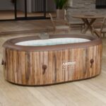 Arebos Whirlpool 190x120cm 2 Personen Pool für Garten Outdoor Schwimmbecken Sommer Badespaß Familie Kinder Premium Qualität Gartenpool Made