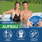 Bestway Frame Pool Rund 305x200x84cm Filterpumpe Komplettset Pool für Garten Outdoor Schwimmbecken Sommer Badespaß Familie Kinder Gartenpool – Bild 5