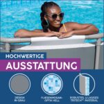 Bestway Frame Pool Rund 488x305x107cm Filterpumpe Komplettset Pool für Garten Outdoor Schwimmbecken Sommer Badespaß Familie Kinder Wellness – Bild 8