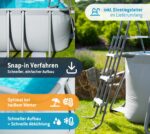 Summer Waves Aufstellpool 400x200cm Pool für Garten Outdoor Schwimmbecken Sommer Badespaß Familie Kinder Premium Qualität Gartenpool Outdoor – Bild 4