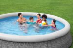 Bestway Aufstellpool 457x107cm Filterpumpe Komplettset Pool für Garten Outdoor Schwimmbecken Sommer Badespaß Familie Kinder Premium Qualität – Bild 4