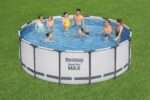 Bestway Frame Pool Rund 427x122cm Filterpumpe Komplettset Pool für Garten Outdoor Schwimmbecken Sommer Badespaß Familie Kinder Gartenpool – Bild 15