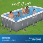 Bestway Aufstellpool 404x201x100cm Pool für Garten Outdoor Schwimmbecken Sommer Badespaß Familie Kinder Premium Qualität Gartenpool Wellness – Bild 8