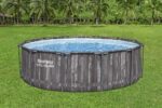 Bestway Frame Pool Rund 366x100cm Filterpumpe Komplettset Pool für Garten Outdoor Schwimmbecken Sommer Badespaß Familie Kinder Gartenpool – Bild 7