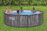 Bestway Frame Pool Rund 366x100cm Filterpumpe Komplettset Pool für Garten Outdoor Schwimmbecken Sommer Badespaß Familie Kinder Gartenpool – Bild 11