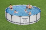 Bestway Aufstellpool 457x107cm Filterpumpe Komplettset Pool für Garten Outdoor Schwimmbecken Sommer Badespaß Familie Kinder Premium Qualität – Bild 15