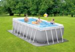Intex Aufstellpool Komplettset Pool für Garten Outdoor Schwimmbecken Sommer Badespaß Familie Kinder Premium Qualität Gartenpool Sommerurlaub – Bild 4