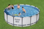 Bestway Aufstellpool 457x122cm Filterpumpe Komplettset Pool für Garten Outdoor Schwimmbecken Sommer Badespaß Familie Kinder Premium Qualität – Bild 17