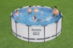 Bestway Aufstellpool Komplettset Pool für Garten Outdoor Schwimmbecken Sommer Badespaß Familie Kinder Premium Qualität Gartenpool Wellness – Bild 6
