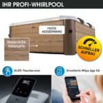 MSpa Frame Oslo Amber Whirlpool 6 Personen | 160-180cm | Feste Außenwand | LED | Winterfest Ganzjährig | 5 Modelle – Bild 3