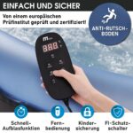 MSpa Tekapo Aufblasbarer Whirlpool 4 Personen 158x158cm | 108 Massagedüsen | Heizung & Timer | In-Outdoor Bubble Spa – Bild 3