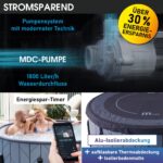MSpa Tidal Aufblasbarer Whirlpool 4-8 Personen | Ø125-224cm | bis 144 Massagedüsen | Heizung Timer Abdeckung | In-Outdoor Spa – Bild 8