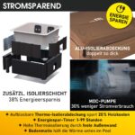MSpa Frame Oslo Amber Whirlpool 6 Personen | 160-180cm | Feste Außenwand | LED | Winterfest Ganzjährig | 5 Modelle – Bild 8