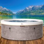 MSpa Cocoon Whirlpool 4-8 Personen | Ø125-224cm | bis 144 Massagedüsen | Heizung Timer Abdeckung | In-Outdoor Aufblasbarer Spa