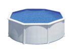 Gre Fidji Aufstellpool Stahl rund 300x120cm | Abnehmbar | Weißes Design | Gartenpool KIT300ECO