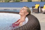 Bestway Lay-Z-Spa Bali AirJet Whirlpool 7 Personen Ø216x71cm | App-Steuerung | Energiespar | Rattan-Optik | UltraFit Pumpe – Bild 6