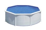 Gre Fidji Aufstellpool Stahl rund 350x120cm | Abnehmbar | Weißes Design | Gartenpool KIT350ECO