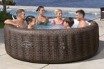 Bestway Lay-Z-Spa Bali AirJet Whirlpool 7 Personen Ø216x71cm | App-Steuerung | Energiespar | Rattan-Optik | UltraFit Pumpe – Bild 3