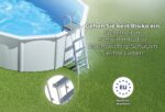 Gre Fidji Aufstellpool Stahl rund 300x120cm | Abnehmbar | Weißes Design | Gartenpool KIT300ECO – Bild 7