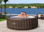 Bestway Lay-Z-Spa Bali AirJet Whirlpool 7 Personen Ø216x71cm | App-Steuerung | Energiespar | Rattan-Optik | UltraFit Pumpe – Bild 2