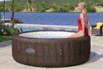 Bestway Lay-Z-Spa Bali AirJet Whirlpool 7 Personen Ø216x71cm | App-Steuerung | Energiespar | Rattan-Optik | UltraFit Pumpe – Bild 5