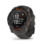 Garmin Instinct 3 50mm Solar GPS-Outdoor-Smartwatch Pulsuhr Solarladung LED-Taschenlampe 40 Tage Akku Kohle Schwarz
