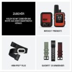Garmin Instinct 3 Tactical 50mm AMOLED GPS-Multisport-Smartwatch Taktisch Outdoor Pulsuhr LED-Taschenlampe Schwarz – Bild 8