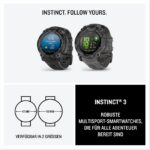 Garmin Instinct 3 50mm AMOLED GPS-Smartwatch Outdoor Multisport Pulsuhr LED-Taschenlampe 24 Tage Akku Schwarz – Bild 9